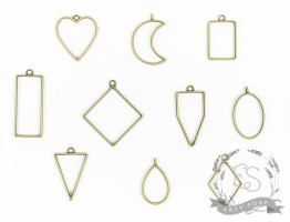 Підвіска-рамка (кулон) під заливку епоксидної смоли (бронза)