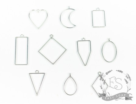 Подвеска-рамка (кулон) под заливку эпоксидной смолы (серебро) Подвеска-рамка (кулон) под заливку эпоксидной смолы (серебро)