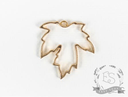 Подвеска-рамка (кулон) "Кленовый лист" (золото) Подвеска-рамка (кулон) "Кленовый лист" (золото)