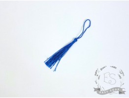 Кисточка декоративная для закладок синяя