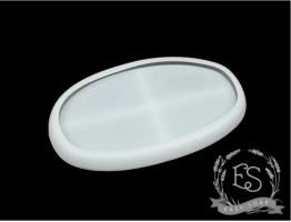 Силиконовая форма для эпоксидной смолы/гипса подставка "Округлый край" маленькая