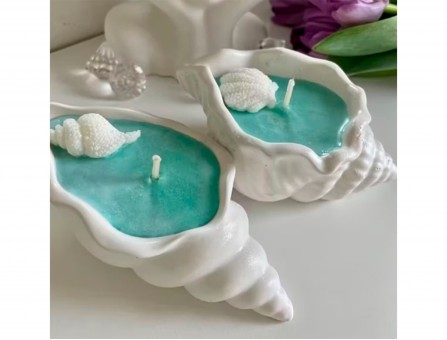 Набор силиконовых форм для эпоксидной смолы/гипса "Ракушки"