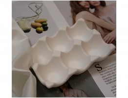 Силиконовая форма для эпоксидной смолы/гипса "Подставка для яиц лоток 6 шт"