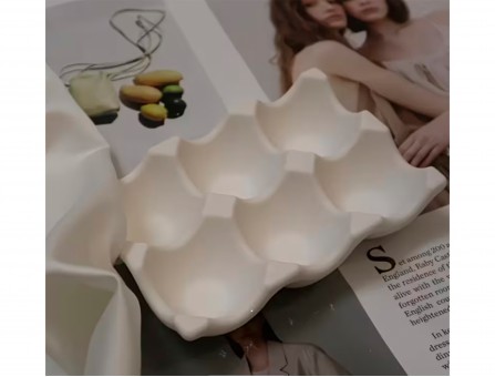 Силіконова форма для епоксидної смоли/гіпсу "Підставка для яєць лоток 6 шт" Силіконова форма для епоксидної смоли/гіпсу "Підставка для яєць лоток 6 шт"