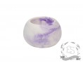 Кашпо гипсовое, шар, фиолетовое