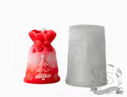 Силиконовая форма "Мешок с елкой" 3D