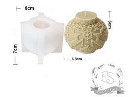 Силиконовая форма "Свеча-шар олененок" 3D Силиконовая форма "Свеча-шар олененок" 3D