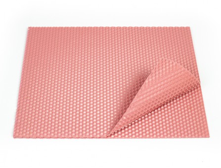 Вощина для свічок рожева яскрава, 20 Х 26 см