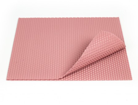 Вощина для свічок рожева пастельна, 20 Х 26 см