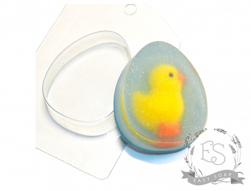 Форма пластикова для мила "Яйце" пласке