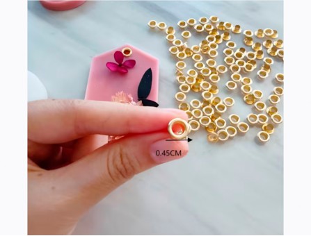 Люверсы для восковых саше 4,5 мм (золото)