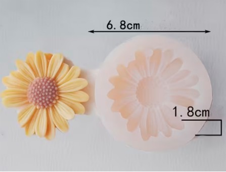 Силиконовая форма "Хризантема" маленькая, 2D Силиконовая форма "Хризантема" маленькая, 2D