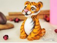 Силіконова форма "Тигр сидить" 3D