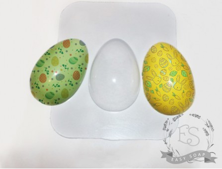 Форма пластиковая для мыла "Пасхальное яйцо" под картинку