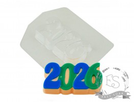 Форма пластикова для мила "2026" 