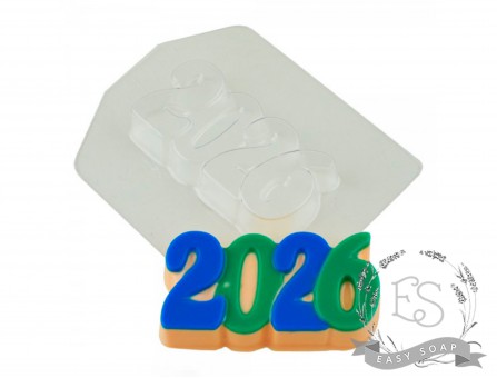 Форма пластиковая для мыла "2026" 