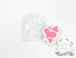 Форма пластикова для мила "Сердечки повітряні"