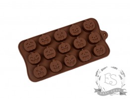 Силиконовая форма "Смайлики-тыквы" планшет Силиконовая форма "Смайлики-тыквы" планшет