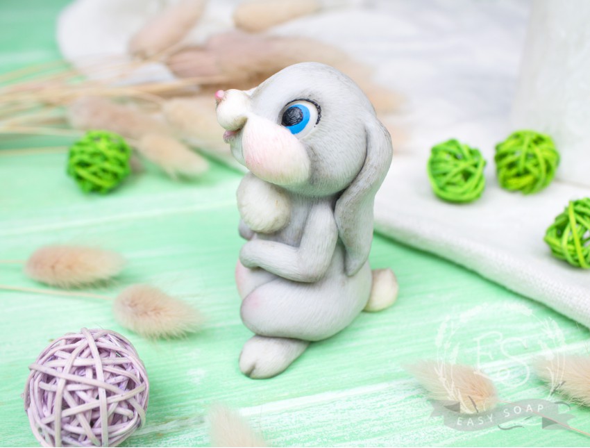 Силиконовая форма для мыла "Кролик мультяшный" 3D
