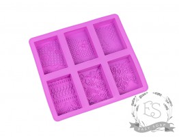 Силиконовая форма "Прямоугольник с рисунком" планшет