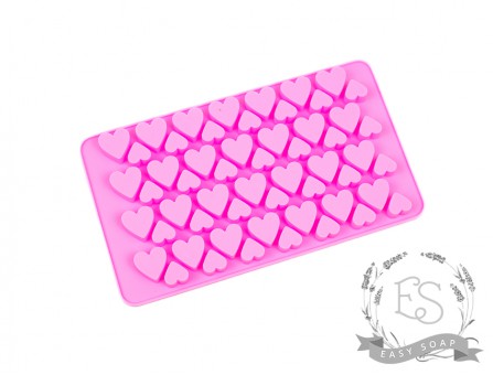 Силиконовая форма "Сердечки мини" ассорти, планшет