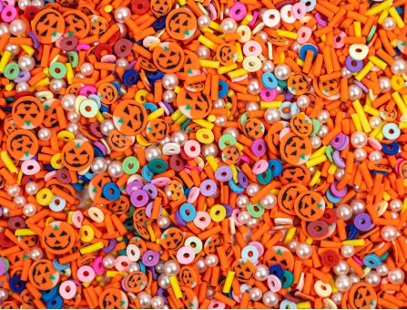 Декор для заливки "Тыквы Джек" (фимо) Декор для заливки "Тыквы Джек" (фимо)