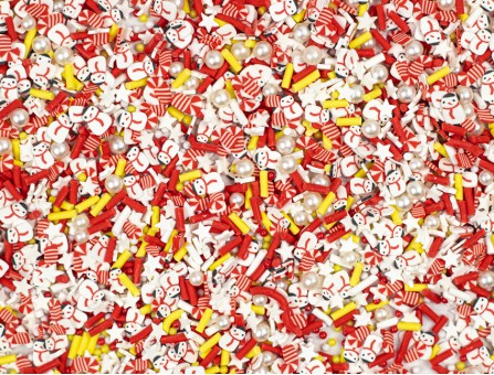 Декор для заливки "Снеговики" (фимо) Декор для заливки "Снеговики" (фимо)