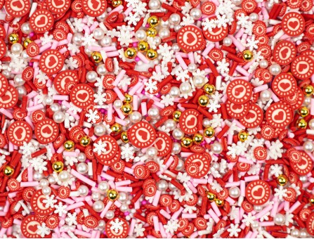 Декор для заливки "Сердца" (фимо) Декор для заливки "Сердца" (фимо)