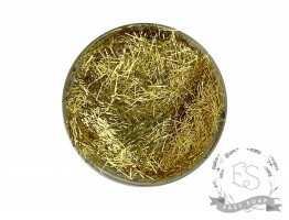 Глиттер золото (иголки) 0.3*10 мм