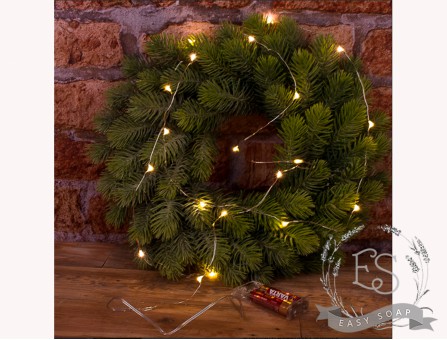 Гирлянда нить "Роса" (белая теплая), 2 м Гирлянда нить "Роса" (белая теплая), 2 м