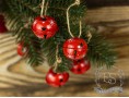 Колокольчики новогодние большие (красный)