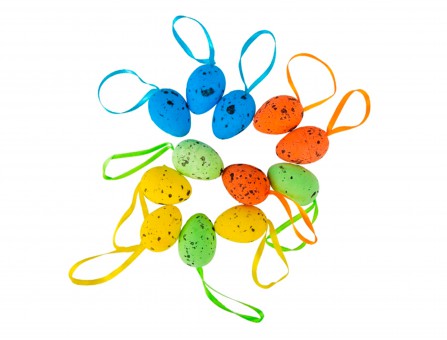 Набір "Великодні міні яйця" (яскравий), 12 шт Набір "Великодні міні яйця" (яскравий), 12 шт