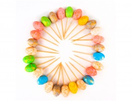 Набор пасхальные пасхальные яйца, шпажки (разноцветный) Набор пасхальные пасхальные яйца, шпажки (разноцветный)