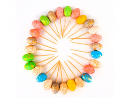 Набір великодні крашанки, шпажки (різнокольоровий) Набір великодні крашанки, шпажки (різнокольоровий)