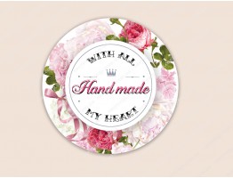 Набор наклеек "Hand Made - Розы" 24 шт.