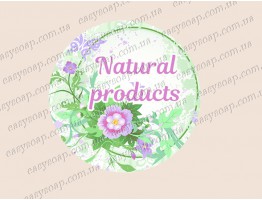 Набор наклеек "Natural products" 24 шт.