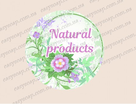 Набор наклеек "Natural products" 24 шт.