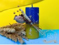 Патриотическая свеча из вощины