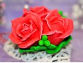 Силіконова форма "Букет із трьох троянд" 3D
