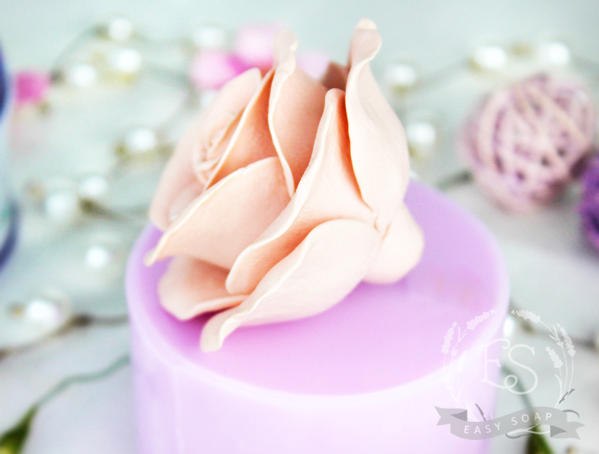 Силиконовая форма для мыла "Роза Фламинго" 3D
