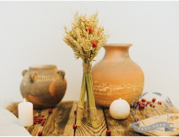  Рождественский дидух с волосовидным просом и фалярисом