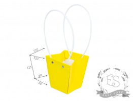 Кашпо-сумочка для букетів (жовтий)