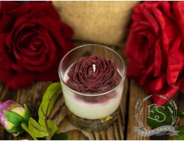 Свічка ручної роботи "Півонія" 