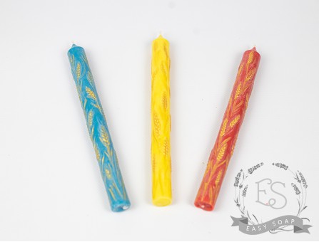 Свеча ручной работы "Колосок"