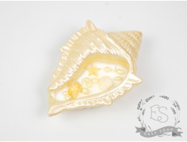 Свічка ручної роботи "Мушля"