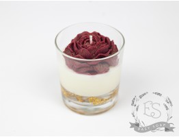 Свічка ручної роботи "Півонія" 