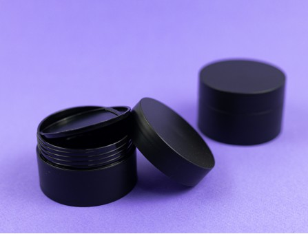 Банка косметическая с вкладышем 50 мл черная