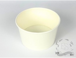Кашпо Крафт для мильних букетів низьке d110 всередині біле (без кришки)