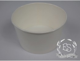 Кашпо Крафт для мыльных букетов низкое d145 белое (без крышки)
