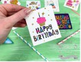 Листівка-міні "Happy birthday" асорті №3